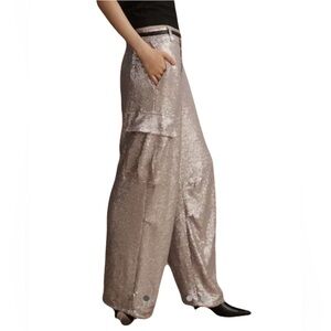 Anthropologie sequin cargo pants/joggers.